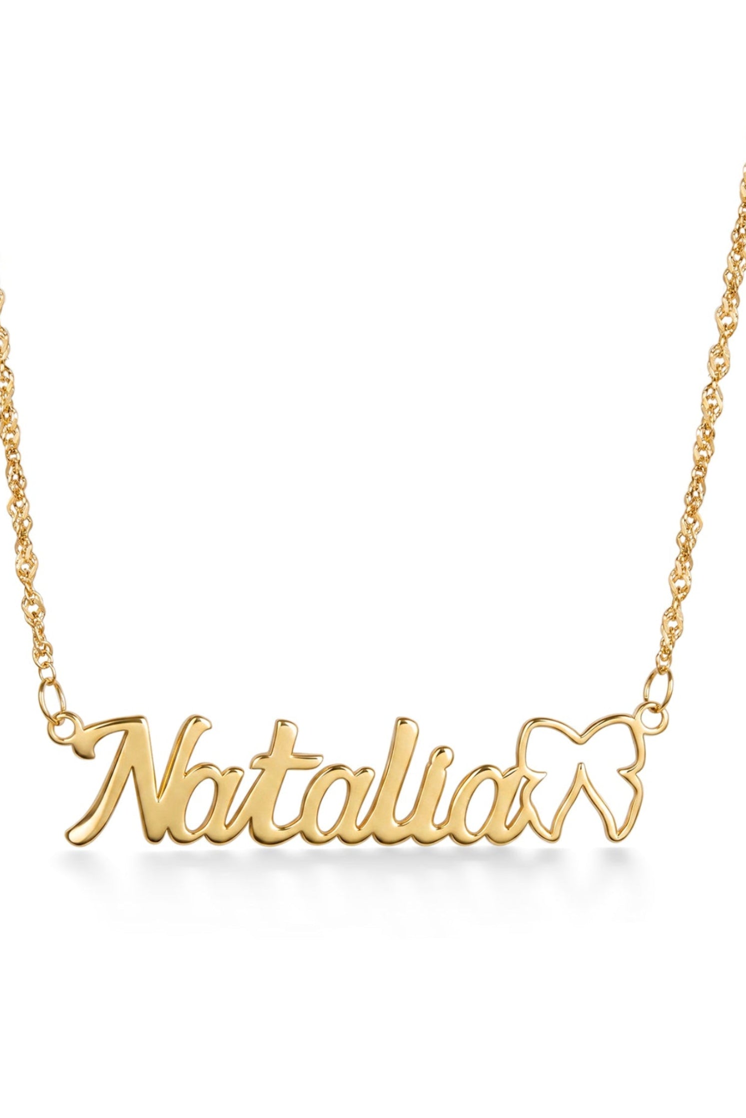 Ribbon Name Necklace